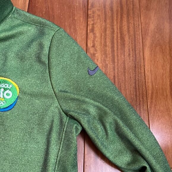 NWT Nike Rio Golf 2016 Olympic Thermr-fit Fleece Lined Half Zip Pullove size M - Picture 5 of 10